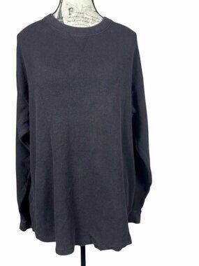 Cottonnet Supreme Classic Black Long Sleeve Women's Thermal Top Size 2X